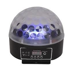 Mini Rotating LED RGB Magic Crystal Light Effect Bola