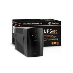UPS 650VA 390W 1 USB 2 RJ45 2 Schuko Eurotech