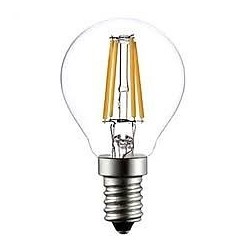 Lampada LED Filamento G45 E14 220v 4w 2800K Clara