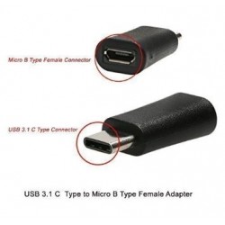 Adaptador conversor USB-C macho - USB MICRO-B fêmea