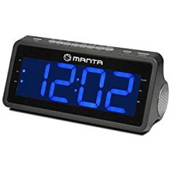 Relógio Despertador Am/Fm Visor Led Alarme Manta