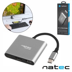 ADAPTADOR USB-C/ HDMI 4K + USB3 NATEC