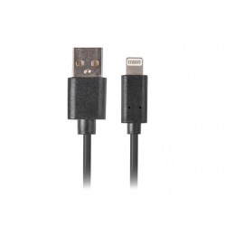 Cabo USB-A 2.0 Macho / Lightning 8P Macho 1.8m Preto LANBERG