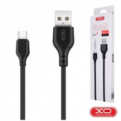Cabo USB-A 2.0 Macho / Micro USB-B 2.1A 2M Preto - XO