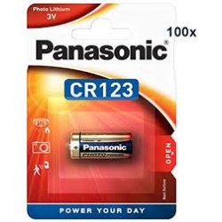 Pilha Litio CR123A 3.0V LiMnO2 - Panasonic