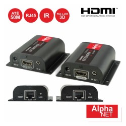 Receptor E Transmissor HDMI Via RJ45 CAT6 50m Alphanet
