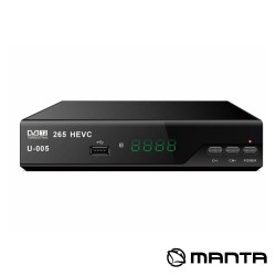 Receptor TDT Full HD 1080p DVB-T2 MANTA