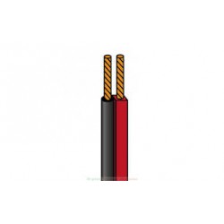 Coluna Paralelo 2x2.50mm Preto-vermelho a metro