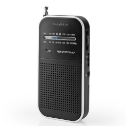 Rádio portátil de bolso analógico AM/FM (2xAAA) 1.5W - Nedis