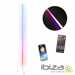Tubo LED RGB 1.8m Bluetooth Com Suporte Branco IBIZA
