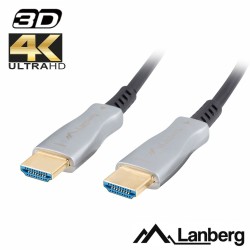 Cabo HDMI Fibra Óptica Dourado Macho . Macho 2.0 4K 40mt