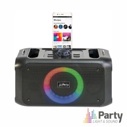 COLUNA Portátil 100W USB-BLUETOOTH-MicroSD LEDS PARTY