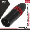 FICHA XLR 3P MACHO NIQUELADO BSTPRO