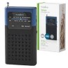 Rádio Portátil FM De Bolso Coluna 1.5" A Pilhas Blue
